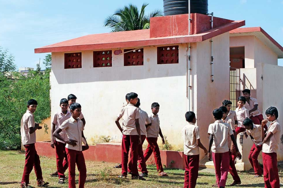 School toilets in Tamil Nadu, sponsored by IIFCL and constructed by Sulabh International
